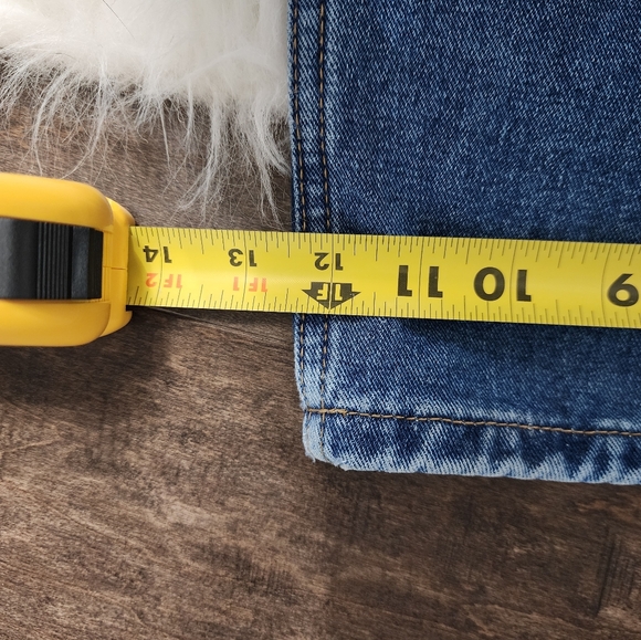 Princess Polly Wide Leg Jeans Blue Wash PP-DNM High Rise Size 4 / 36 - Picture 5 of 8